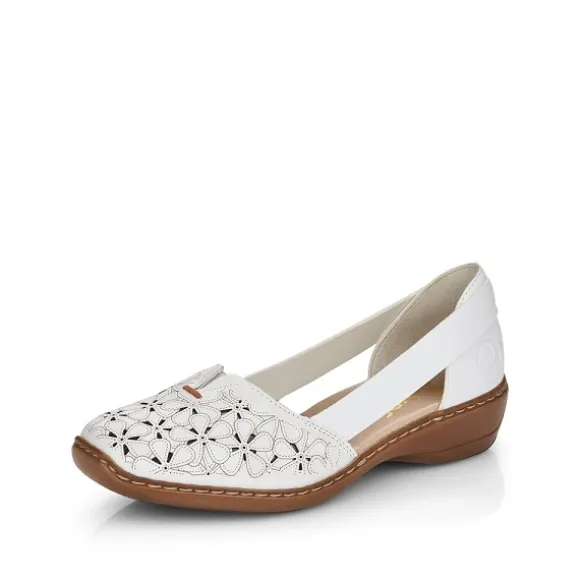 Femme Rieker Webstore Ballerines*Rieker ballerines 41356 80 blanc