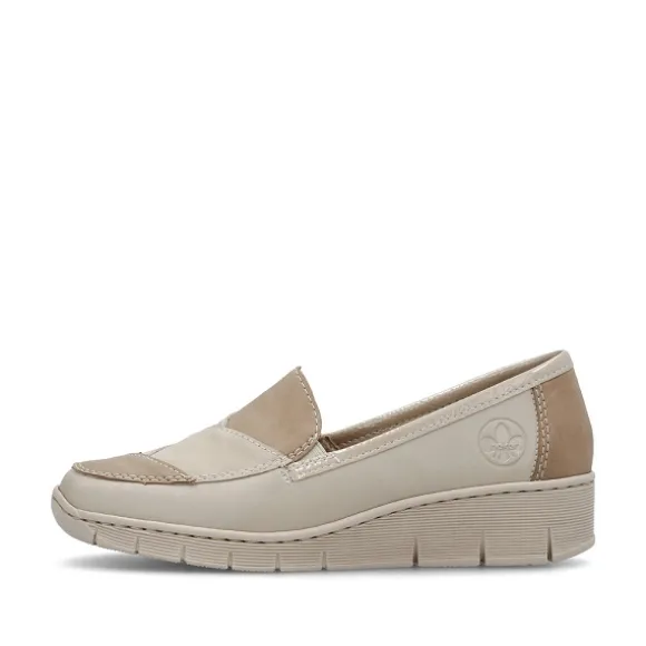 Femme Rieker Webstore Mocassins*Rieker mocassins 53785 60 beige