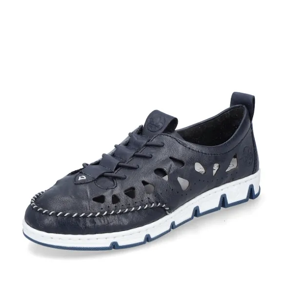 Femme Rieker Webstore Mocassins*Rieker mocassins 49956 14 bleu