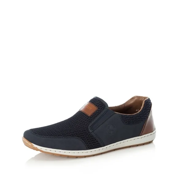 Homme Rieker Webstore Mocassins*Rieker mocassins 08869 14 bleu