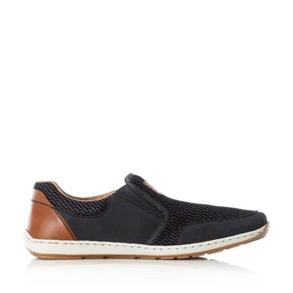 Homme Rieker Webstore Mocassins*Rieker mocassins 08869 14 bleu
