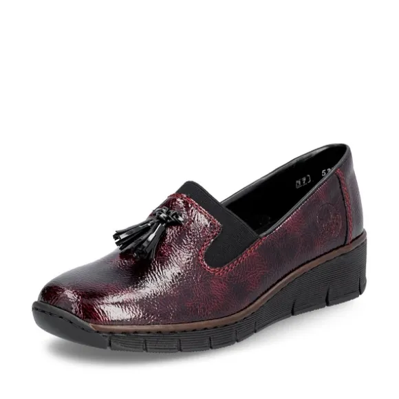 Femme Rieker Webstore Mocassins*Rieker mocassins 53751 35 bordeaux