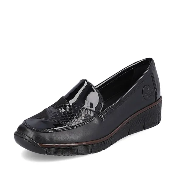 Femme Rieker Webstore Mocassins*Rieker mocassins 53785 00 noir