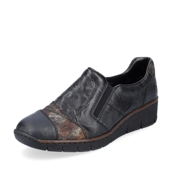Femme Rieker Webstore Mocassins*Rieker mocassins 53768 00 noir