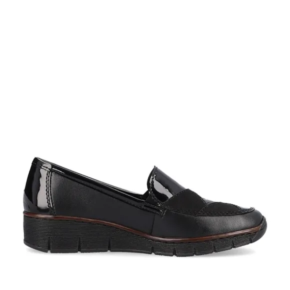 Femme Rieker Webstore Mocassins*Rieker mocassins 53785 00 noir