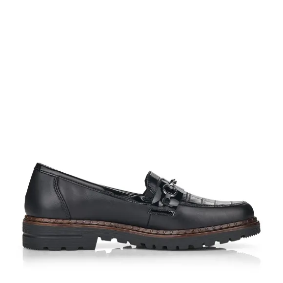 Femme Rieker Webstore Mocassins*Rieker mocassins 54862 01 noir