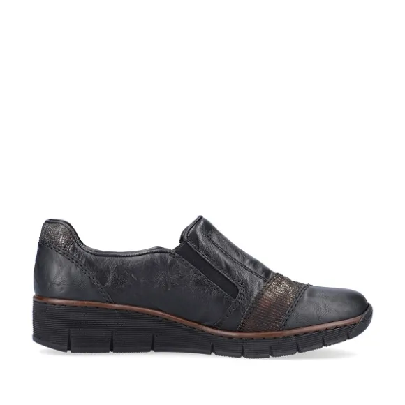 Femme Rieker Webstore Mocassins*Rieker mocassins 53768 00 noir