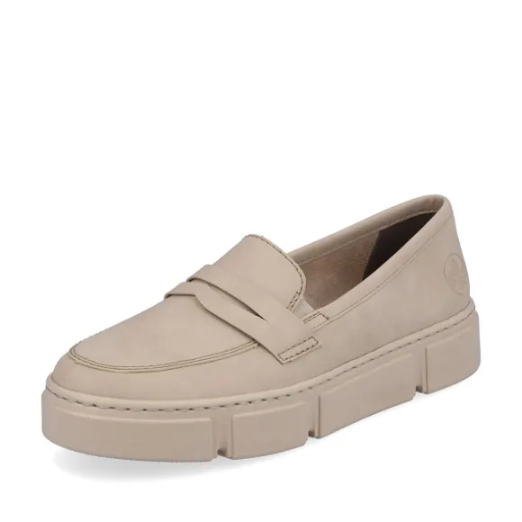 Femme Rieker Webstore Mocassins*Rieker mocassins n5961 62 beige