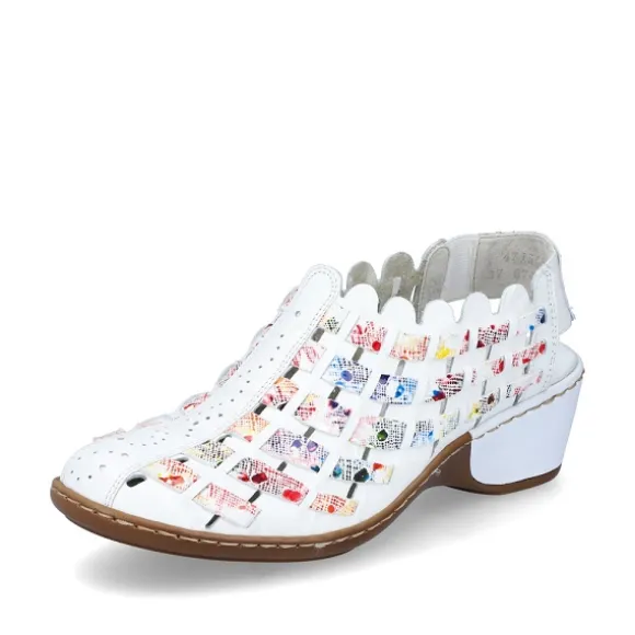 Femme Rieker Webstore Nu Pieds & Sandales*Rieker nu pieds et sandales 47156 81 blanc