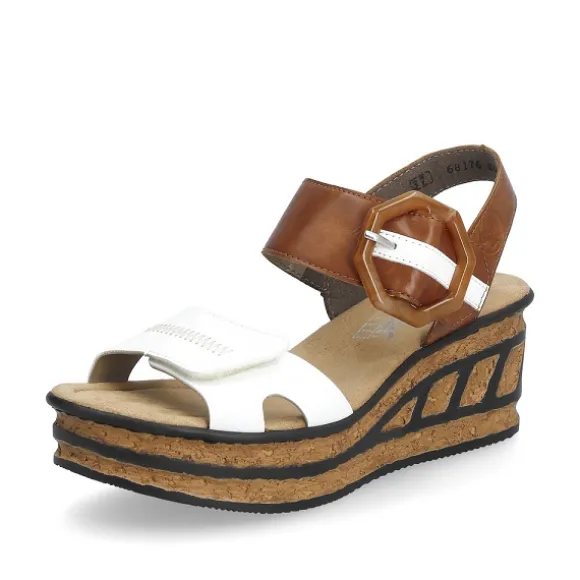 Femme Rieker Webstore Nu Pieds & Sandales*Rieker nu pieds et sandales 68176 80 blanc