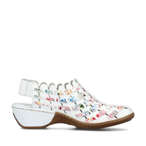 Femme Rieker Webstore Nu Pieds & Sandales*Rieker nu pieds et sandales 47156 81 blanc