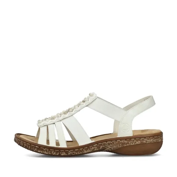 Femme Rieker Webstore Nu Pieds & Sandales*Rieker nu pieds et sandales 62809 60 blanc