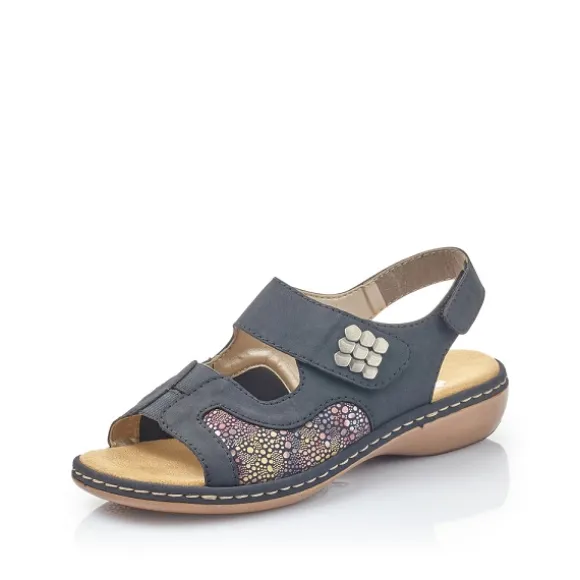 Femme Rieker Webstore Nu Pieds & Sandales*Rieker nu pieds et sandales 65989 14 bleu