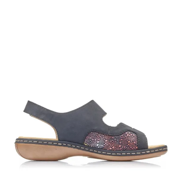 Femme Rieker Webstore Nu Pieds & Sandales*Rieker nu pieds et sandales 65989 14 bleu