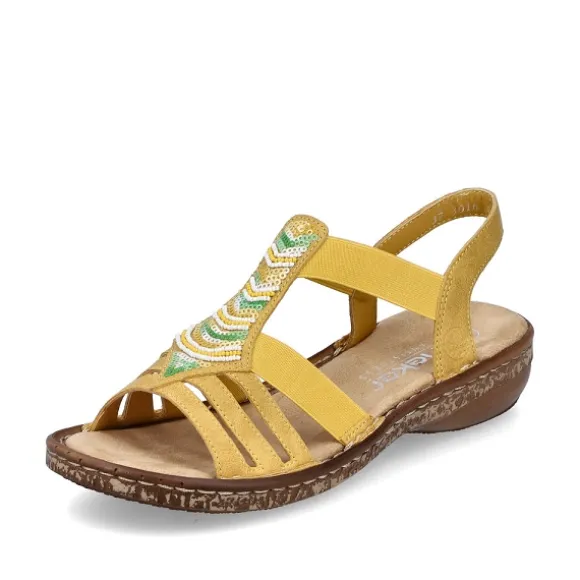 Femme Rieker Webstore Nu Pieds & Sandales*Rieker nu pieds et sandales 62808 68 jaune