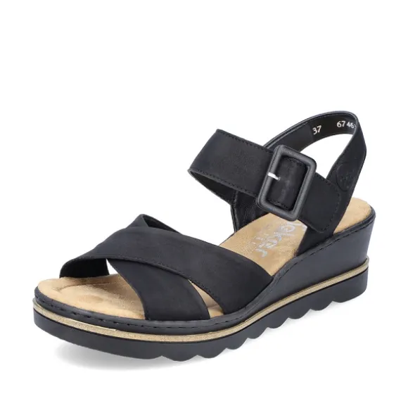 Femme Rieker Webstore Nu Pieds & Sandales*Rieker nu pieds et sandales 67463 00 noir