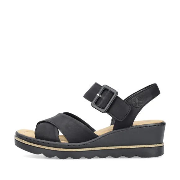 Femme Rieker Webstore Nu Pieds & Sandales*Rieker nu pieds et sandales 67463 00 noir