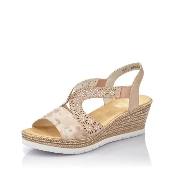 Femme Rieker Webstore Nu Pieds & Sandales*Rieker nu pieds et sandales 61916 31 rose