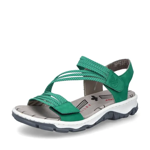 Femme Rieker Webstore Nu Pieds & Sandales*Rieker nu pieds et sandales 68871 52 vert