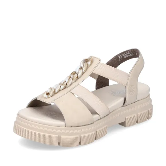 Femme Rieker Webstore Nu Pieds & Sandales*Rieker nu pieds et sandales v5350 60 beige