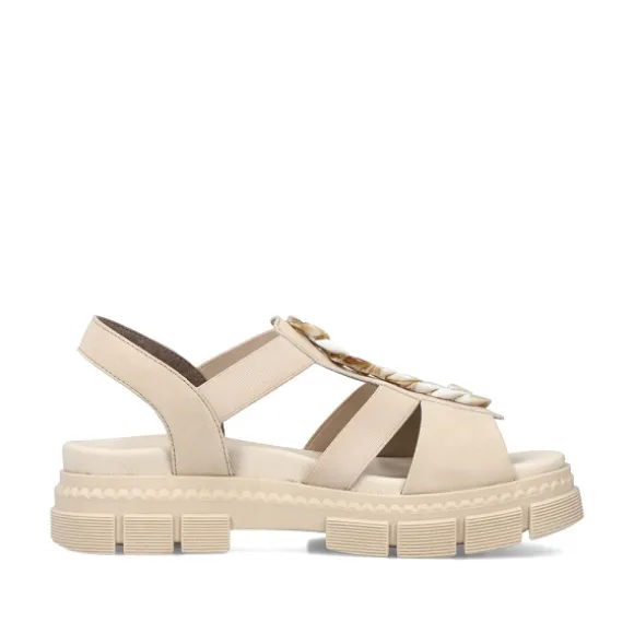 Femme Rieker Webstore Nu Pieds & Sandales*Rieker nu pieds et sandales v5350 60 beige