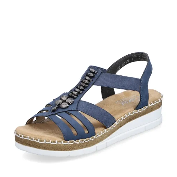 Femme Rieker Webstore Nu Pieds & Sandales*Rieker nu pieds et sandales v1206 14 bleu