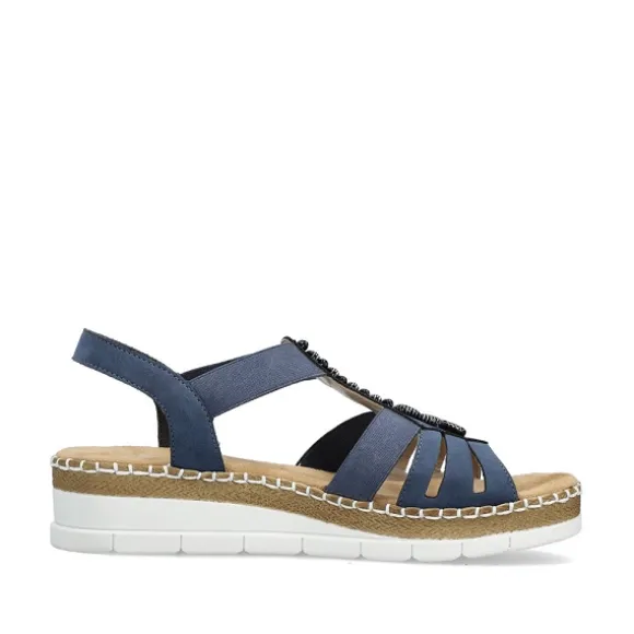 Femme Rieker Webstore Nu Pieds & Sandales*Rieker nu pieds et sandales v1206 14 bleu