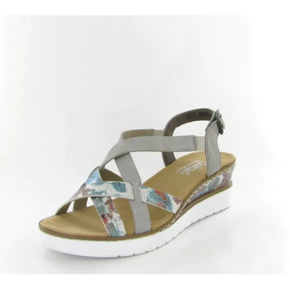 Femme Rieker Webstore Nu Pieds & Sandales*Rieker nu pieds et sandales v3809 90 gris