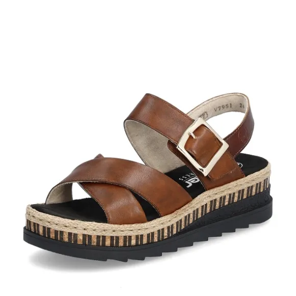 Femme Rieker Webstore Nu Pieds & Sandales*Rieker nu pieds et sandales v7951 24 marron