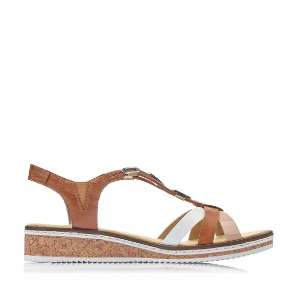 Femme Rieker Webstore Nu Pieds & Sandales*Rieker nu pieds et sandales v3657 81 marron