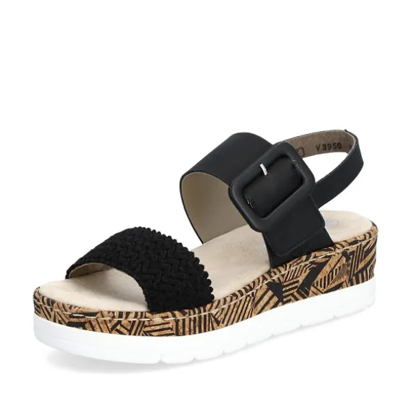 Femme Rieker Webstore Nu Pieds & Sandales*Rieker nu pieds et sandales v3950 00 noir