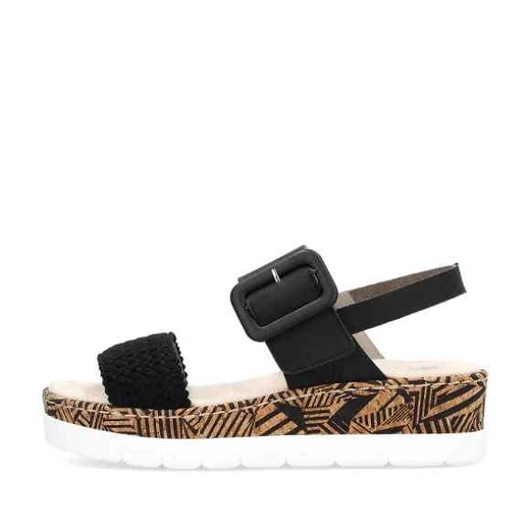 Femme Rieker Webstore Nu Pieds & Sandales*Rieker nu pieds et sandales v3950 00 noir
