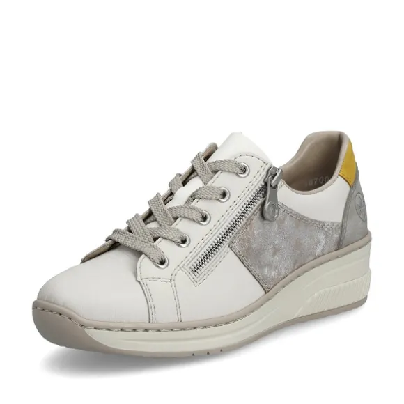 Femme Rieker Webstore Baskets*Rieker tennis 48700 80 blanc