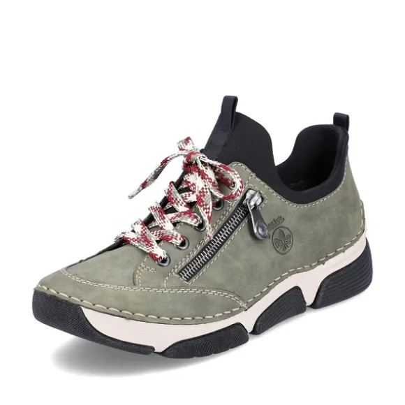 Femme Rieker Webstore Baskets*Rieker tennis 45973 54 kaki