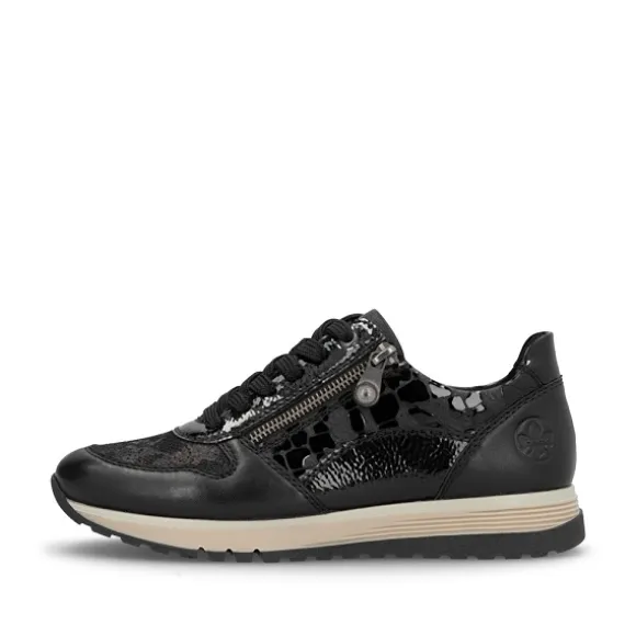 Femme Rieker Webstore Grandes Tailles | Baskets*Rieker tennis 49003 00 noir