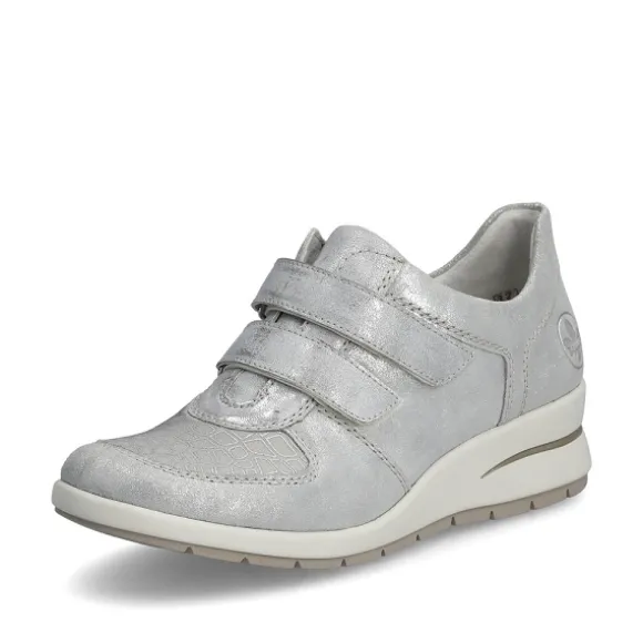 Femme Rieker Webstore Baskets*Rieker tennis l4868 90 argent