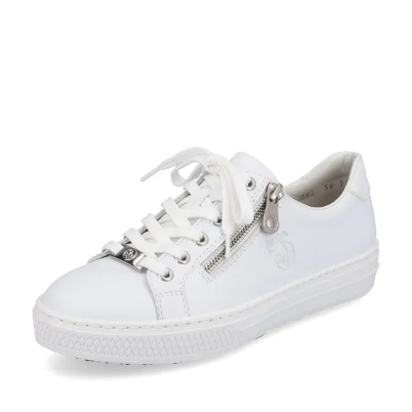 Femme Rieker Webstore Baskets*Rieker tennis l59l1 83 blanc