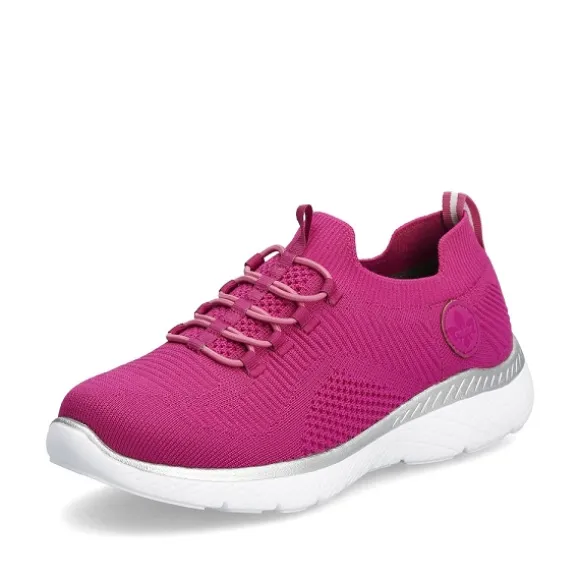 Femme Rieker Webstore Baskets*Rieker tennis m5074 31 fuschia