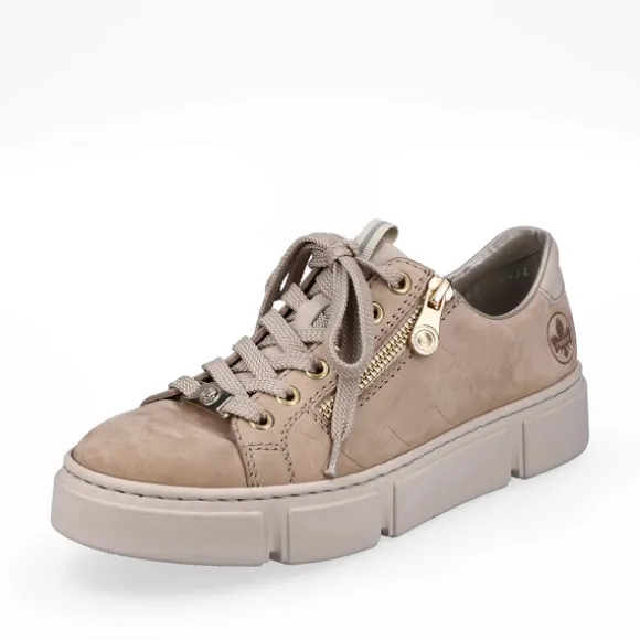 Femme Rieker Webstore Baskets*Rieker tennis n5934 63 beige