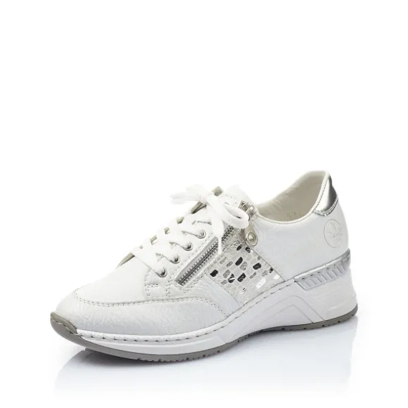 Femme Rieker Webstore Baskets*Rieker tennis n4322 80 blanc