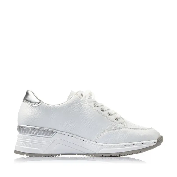 Femme Rieker Webstore Baskets*Rieker tennis n4322 80 blanc