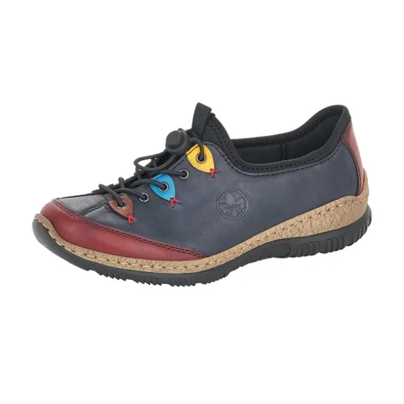 Femme Rieker Webstore Baskets*Rieker tennis n3271 35 bleu