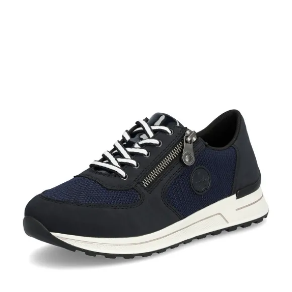 Femme Rieker Webstore Baskets*Rieker tennis n1411 14 marine