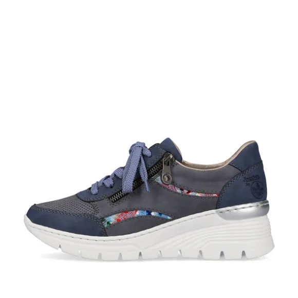 Femme Rieker Webstore Baskets*Rieker tennis n8306 14 marine
