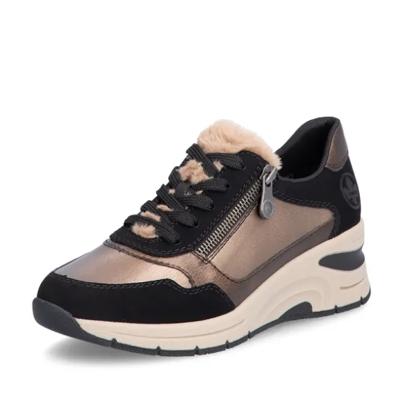 Femme Rieker Webstore Baskets*Rieker tennis n9301 90 marron