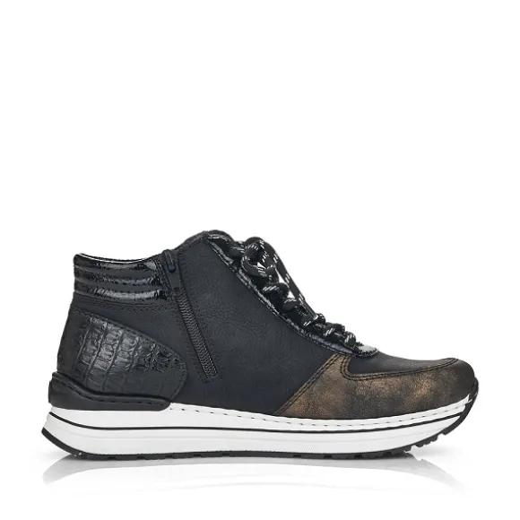 Femme Rieker Webstore Baskets*Rieker tennis n6942 90 noir