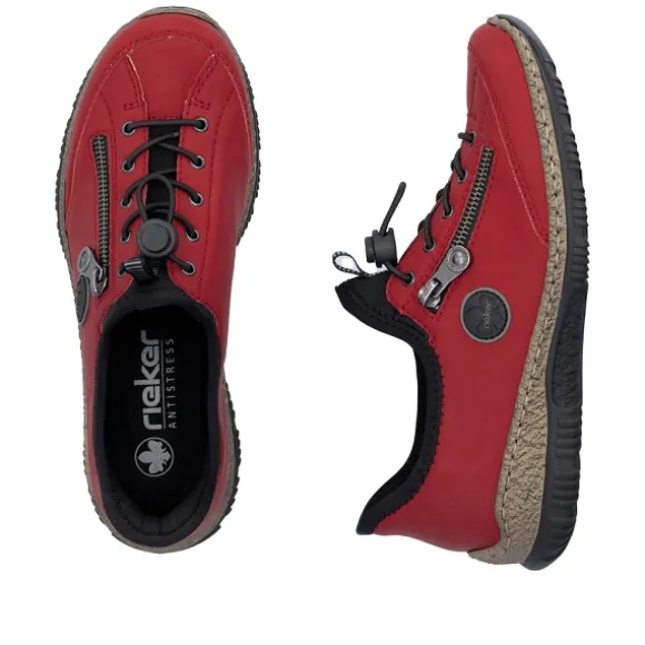 rieker_tennis_n__rouge_3-1.webp Femme Rieker Webstore Grandes Tailles | Baskets*Rieker tennis n3267 33 rouge